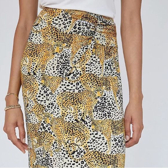 Corey Lynn Calter Leopard Midi Skirt - Picture 3 of 7